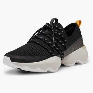 Sorel Black and White Women's Kinetic Impact Sneakers